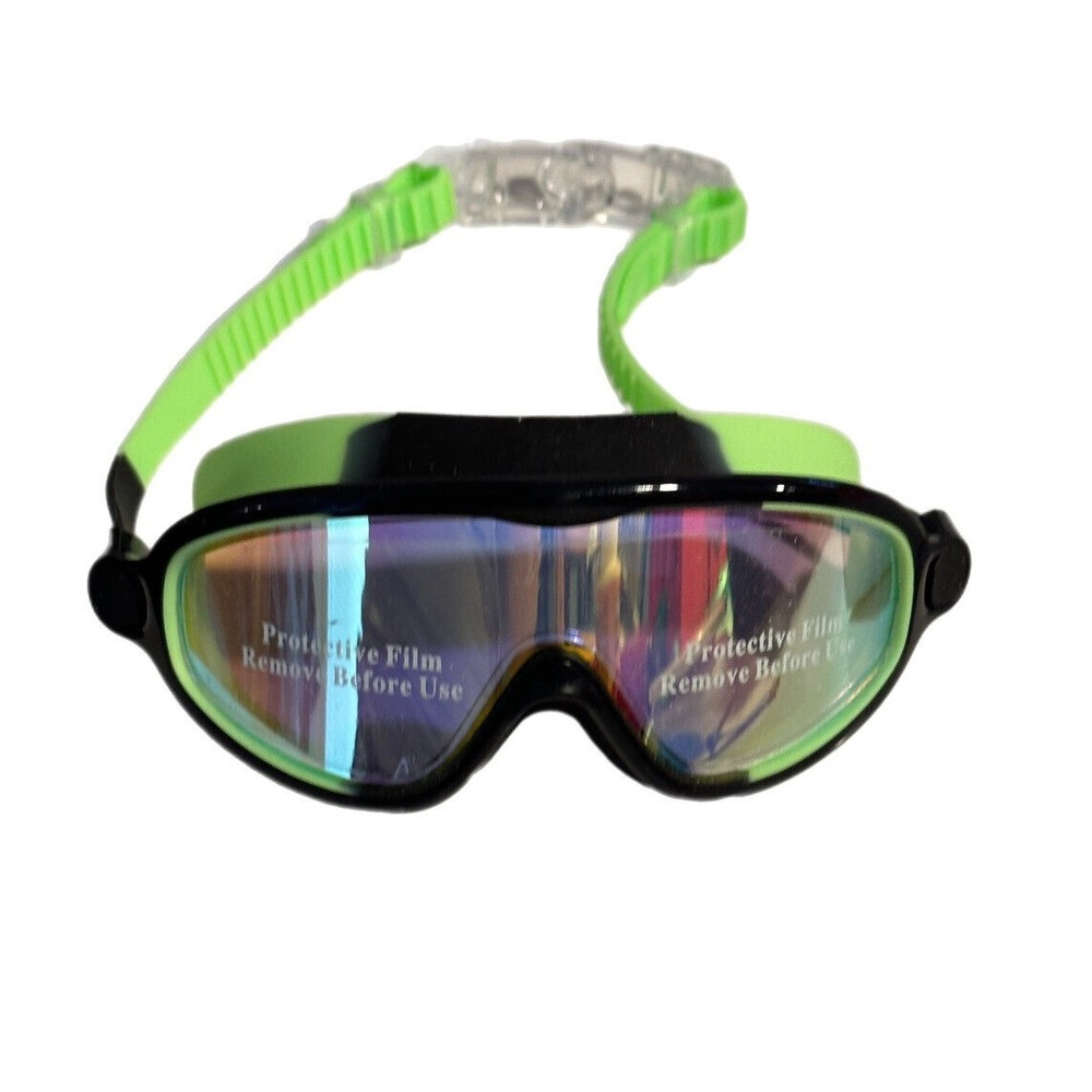 Anti Fog Swimming Goggles Clear No Leaking UV Protect Black Green Professional
